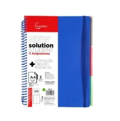 Cuaderno A4 120H Con 3 Separadores