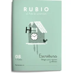 Cuaderno Caligrafías de Rubio C08