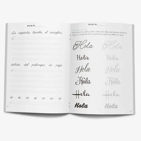Cuaderno Caligrafías de Rubio C13