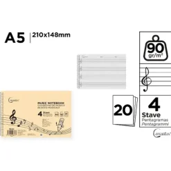 Cuaderno de Música A5