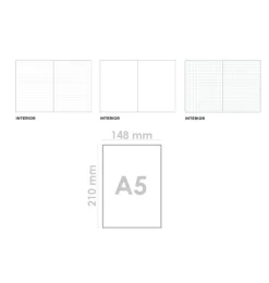 Cuaderno de Notas A5 Rojo