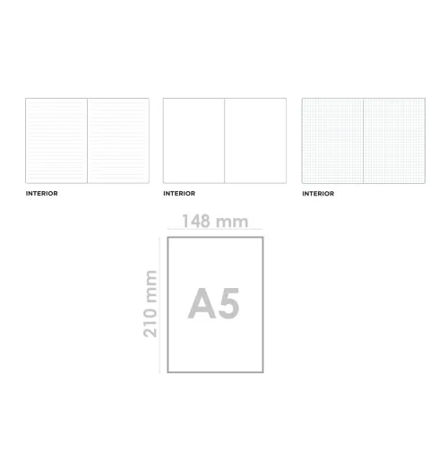 Cuaderno de Notas A5 Rojo
