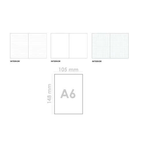 Cuaderno de Notas A6 Rosa Pastel