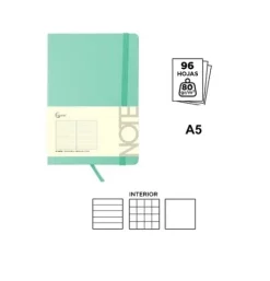 Cuaderno de Notas TF A5 Turquesa