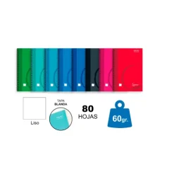 Cuaderno en A4 80H 60G Liso