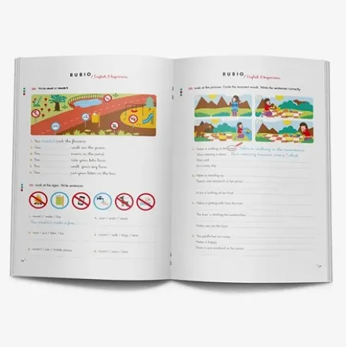 Cuaderno English 8 Years Beginners de Rubio RE8B
