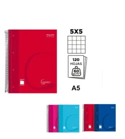Cuaderno Extradura A5 120H Cuadricula