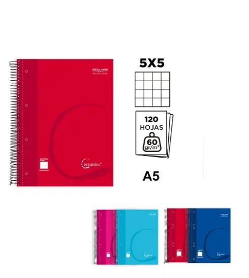 Cuaderno Extradura A5 120H Cuadricula