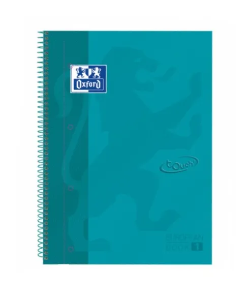 Cuaderno Oxford Touch 80H 90G Turquesa