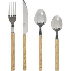 Cubertería Indonesia 24PCS Madera