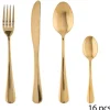 Cubertería Inox Gold 16PCS