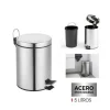 Cubo Basura Metal C/Pedal 5L
