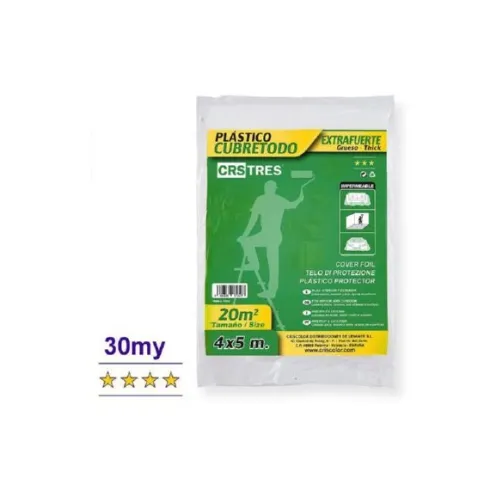Cubretodo Extrafuerte 4X5M 30 Micras