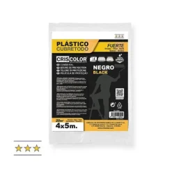 Cubretodo Negro Fuerte 4X5M 10 Micras