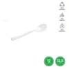 Cucharita Alta Calidad Reutilizable Blanco 12,5CM