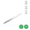 Cuchillo Alta Calidad Reutilizable Transparente 20CM