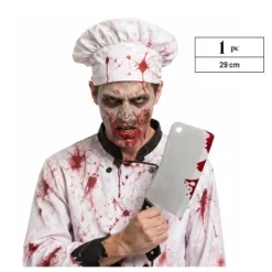 Cuchillo Carnicero Simil Acero Con Sangre