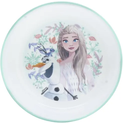 Cuenco Antideslizante Premium Bicolor Frozen Snow Tale