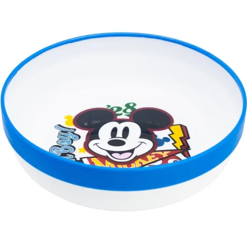 Cuenco Antideslizante Premium Bicolor Mickey True Champions