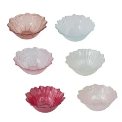 Cuenco Fleur de Rose Vidrio 13cm