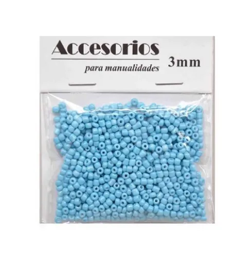 Cuentas Cristal Azul Claro 3MM 30G