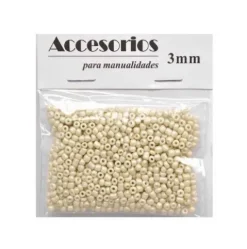 Cuentas Cristal Beige 3MM 30G