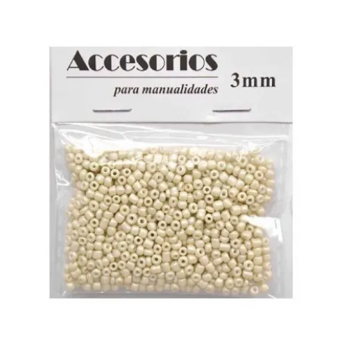 Cuentas Cristal Beige 3MM 30G