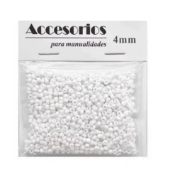 Cuentas Cristal Blanco 4MM 30G