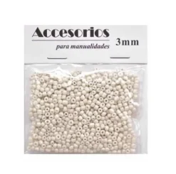 Cuentas Cristal Blanco Roto 3MM 30G