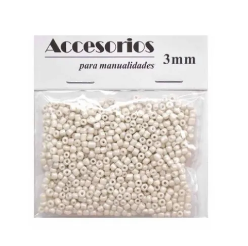 Cuentas Cristal Blanco Roto 3MM 30G