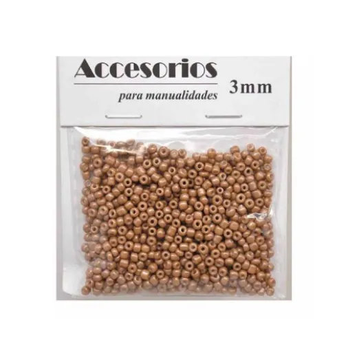 Cuentas Cristal Marrón 3MM 30G