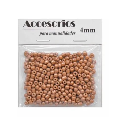 Cuentas Cristal Marrón 4MM 30G