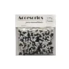 Cuentas Cristal 3MM 35G Blanco/Negro