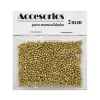Cuentas Cristal Oro 2MM 30G