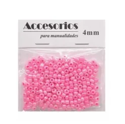 Cuentas Cristal Rosa Barbie 4MM 30G