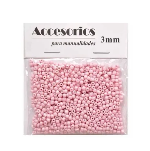 Cuentas Cristal Rosa Claro 3MM 30G
