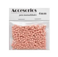 Cuentas Cristal Rosa Salmón 4MM 30G
