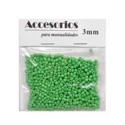 Cuentas Cristal Verde 3MM 30G