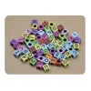 Cuentas De Letras Colores 6X6MM