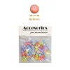 Cuentas De Letras Colores 6X6MM