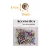 Cuentas De Letras Colores 7X7MM