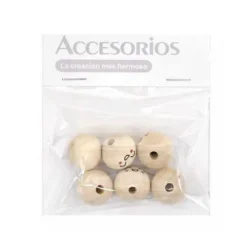 Cuentas De Madera Carita 20MM
