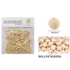 Cuentas De Madera 5X6MM