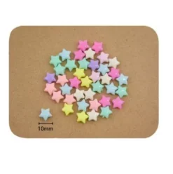 Cuentas De Plástico Estrella 10MM