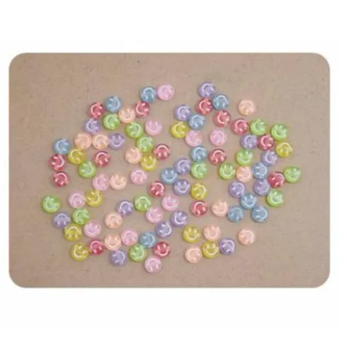 Cuentas De Sonrisa Colores 7X7MM