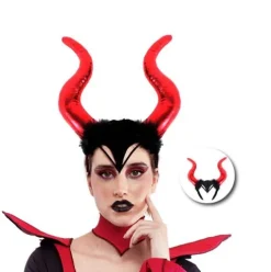 Diadema Maléfica Roja