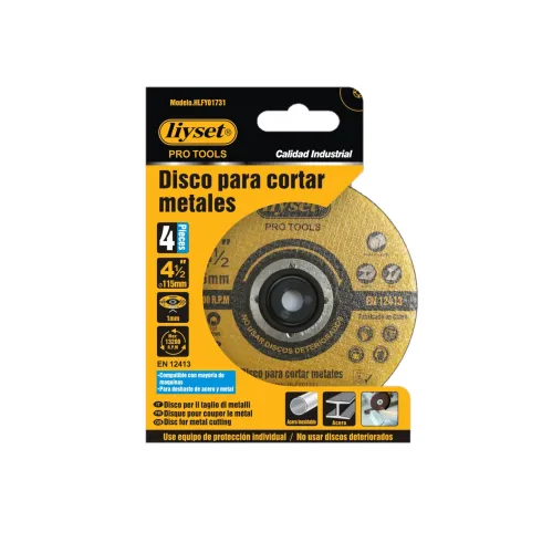 Disco Para Cortar Metales 4PCS 115X1X22MM