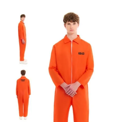 Disfraz Preso Naranja Adulto