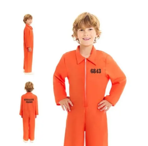 Disfraz Preso Naranja Infantil