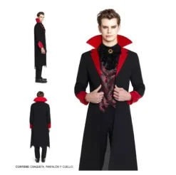 Disfraz Vampiro Chaqueta Negra Adulto
